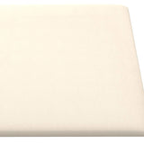 Pannelli Murali 12 pz Crema 30x30 cm Velluto 1,08 m