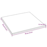 Pannelli Murali 12 pz Crema 30x30 cm Velluto 1,08 m