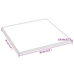 Pannelli Murali 12 pz Crema 30x30 cm Velluto 1,08 m