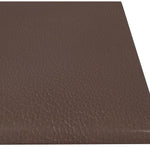 Pannelli Murali 12 pz Marrone 60x15 cm Similpelle 1,08 m