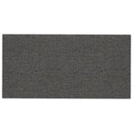 Pannelli Murali 12 pz Grigio Scuro 60x30 cm in Tessuto 2,16 m