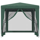 Tenda per Feste 4 Pareti Laterali in Rete Verde 2,5x2,5m HDPE