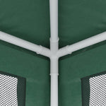 Tenda per Feste 4 Pareti Laterali in Rete Verde 2,5x2,5m HDPE