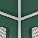 Tenda per Feste 4 Pareti Laterali in Rete Verde 2,5x2,5m HDPE