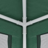 Tenda per Feste con 6 Pareti Laterali in Rete Verde 6x4 m HDPE