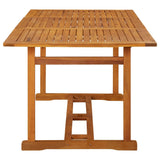 Set da Pranzo per Giardino 7 pz con Cuscini Grigio