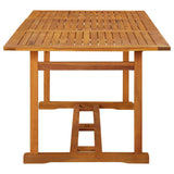 Set da Pranzo per Giardino 9 pz con Cuscini Grigio
