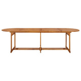 Set da Pranzo per Giardino 11 pz con Cuscini Grigio