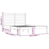 Giroletto Grigio in Legno Massello di Pino 200x200 cm