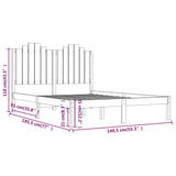 Giroletto in Legno Massello 135x190 cm Small Double