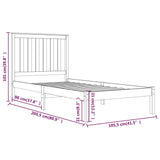 Giroletto in Legno Massello di Pino 100x200 cm