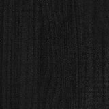 Giroletto in Legno Massello Nero 75x190 cm Small Single
