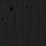 Giroletto Nero in Legno Massello di Pino 200x200 cm