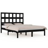 Giroletto Nero in Legno Massello di Pino 200x200 cm
