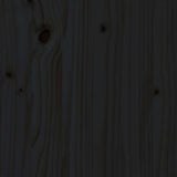 Giroletto Nero in Legno Massello di Pino 200x200 cm