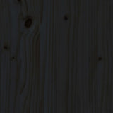 Giroletto Nero in Legno Massello di Pino 200x200 cm