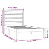 Giroletto in Legno Massello 90x200 cm