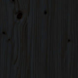 Giroletto Nero in Legno Massello di Pino 100x200 cm