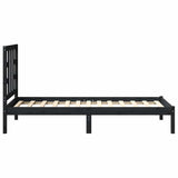 Giroletto in Legno Massello Nero 75x190 cm Small Single