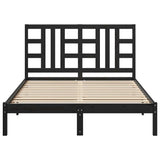 Giroletto Nero in Legno Massello 140x190 cm