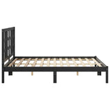 Giroletto Nero in Legno Massello 140x190 cm