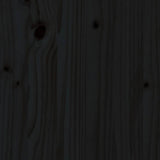 Giroletto Nero in Legno Massello 140x190 cm