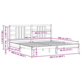 Giroletto Grigio in Legno Massello 200x200 cm