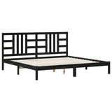 Giroletto Nero in Legno Massello 200x200 cm