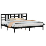Giroletto Nero in Legno Massello 200x200 cm