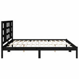 Giroletto Nero in Legno Massello 200x200 cm