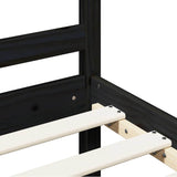 Giroletto Nero in Legno Massello 200x200 cm