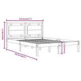 Giroletto in Legno Massello 150x200 cm King Size