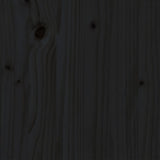 Giroletto Nero in Legno Massello 140x190 cm