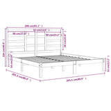 Giroletto senza Materaso Ambra in Legno Massello 200x200 cm