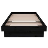 Giroletto in Legno Massello Nero 75x190 cm Small Single