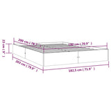 Giroletto Bianco in Legno Massello 180x200 cm Super King