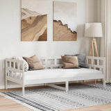Dormeuse Bianca in Legno Massello di Pino 90x200 cm