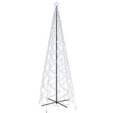 Albero di Natale a Cono Bianco Freddo 1400 LED 160x500 cm