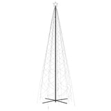 Albero di Natale a Cono Bianco Freddo 1400 LED 160x500 cm