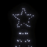 Albero di Natale a Cono Bianco Freddo 1400 LED 160x500 cm