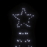 Albero di Natale a Cono Bianco Freddo 1400 LED 160x500 cm