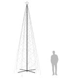Albero di Natale a Cono Bianco Freddo 1400 LED 160x500 cm