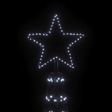 Albero di Natale a Cono Bianco Freddo 3000 LED 230x800 cm