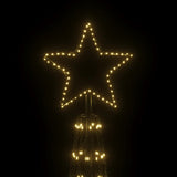 Albero di Natale a Cono Bianco Caldo 3000 LED 230x800 cm