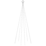Albero di Natale Pennone Colorato 108 LED 180 cm