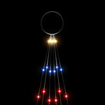 Albero di Natale Pennone Colorato 108 LED 180 cm