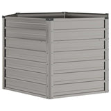 Letto Rialzato da Giardino Ruggine 129x129x77 cm Acciaio Corten