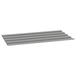 Pannelli per Tetti 12 pz Ruggine 80x44 cm in Acciaio Corten