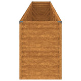 Letto Rialzato da Giardino 578x50x69 cm Acciaio Corten
