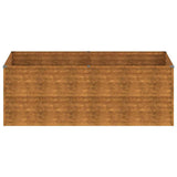 Fioriera Rialzata da Giardino 196x100x69 cm in Acciaio Corten